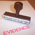 Image of a certificate stamp - evidence